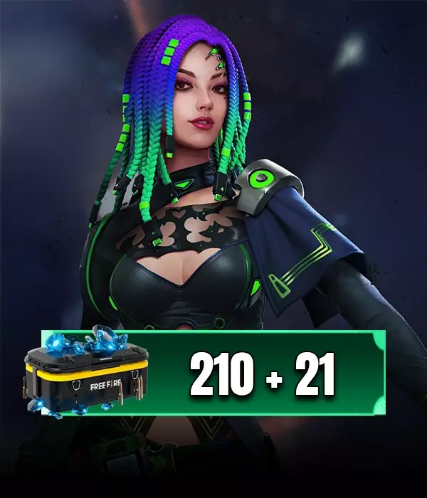Free Fire 210 + 21 Diamond MENA