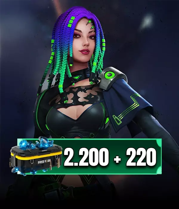 Free Fire 2200 + 200 Diamond MENA