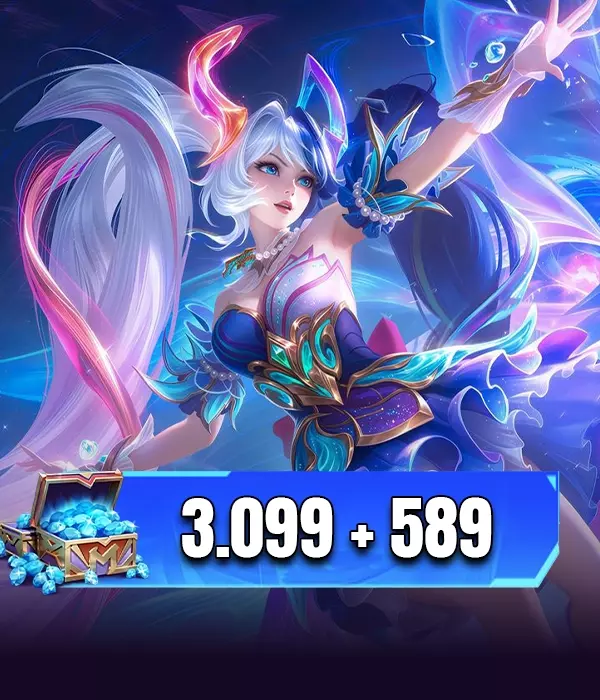 Mobile Legends 3099 + 589 Elmas