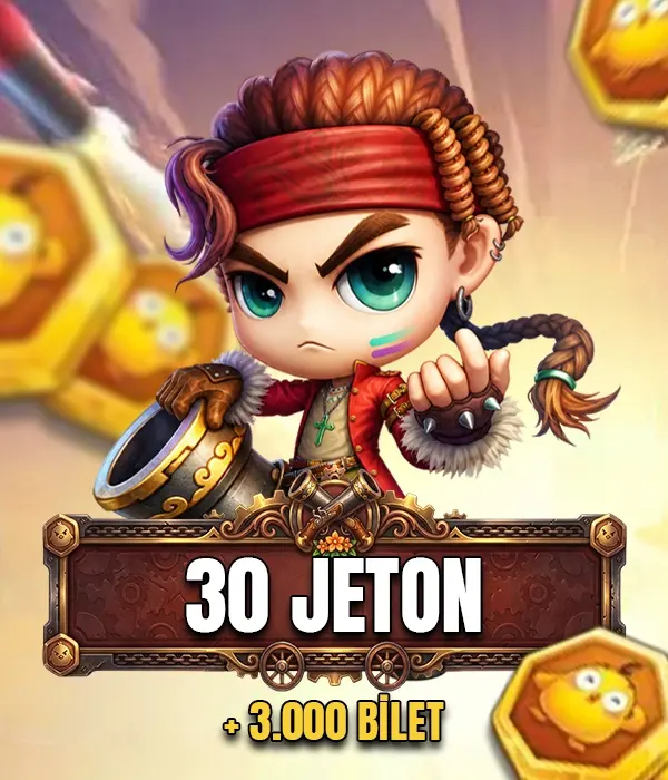 30 Civciv Jetonu + 3.000 Bilet