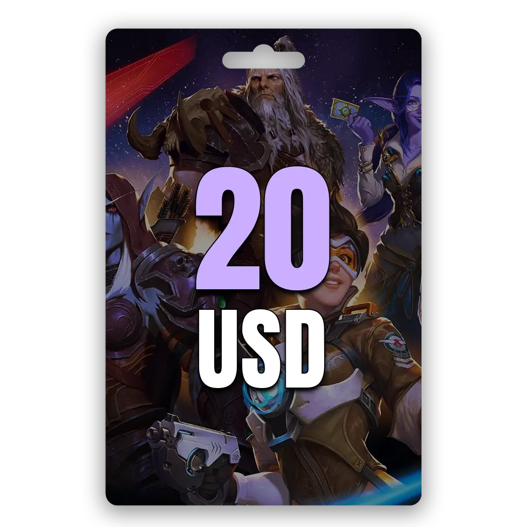 Battlenet Blizzard Gift Card 20 USD