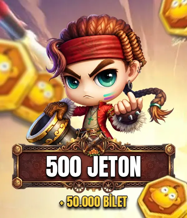 500 Civciv Jetonu + 50.000 Bilet