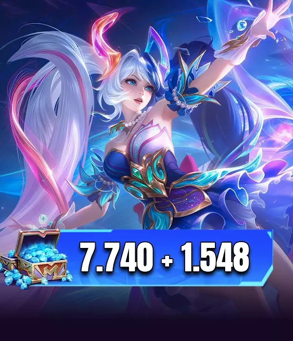 Mobile Legends 7740 + 1548 Elmas