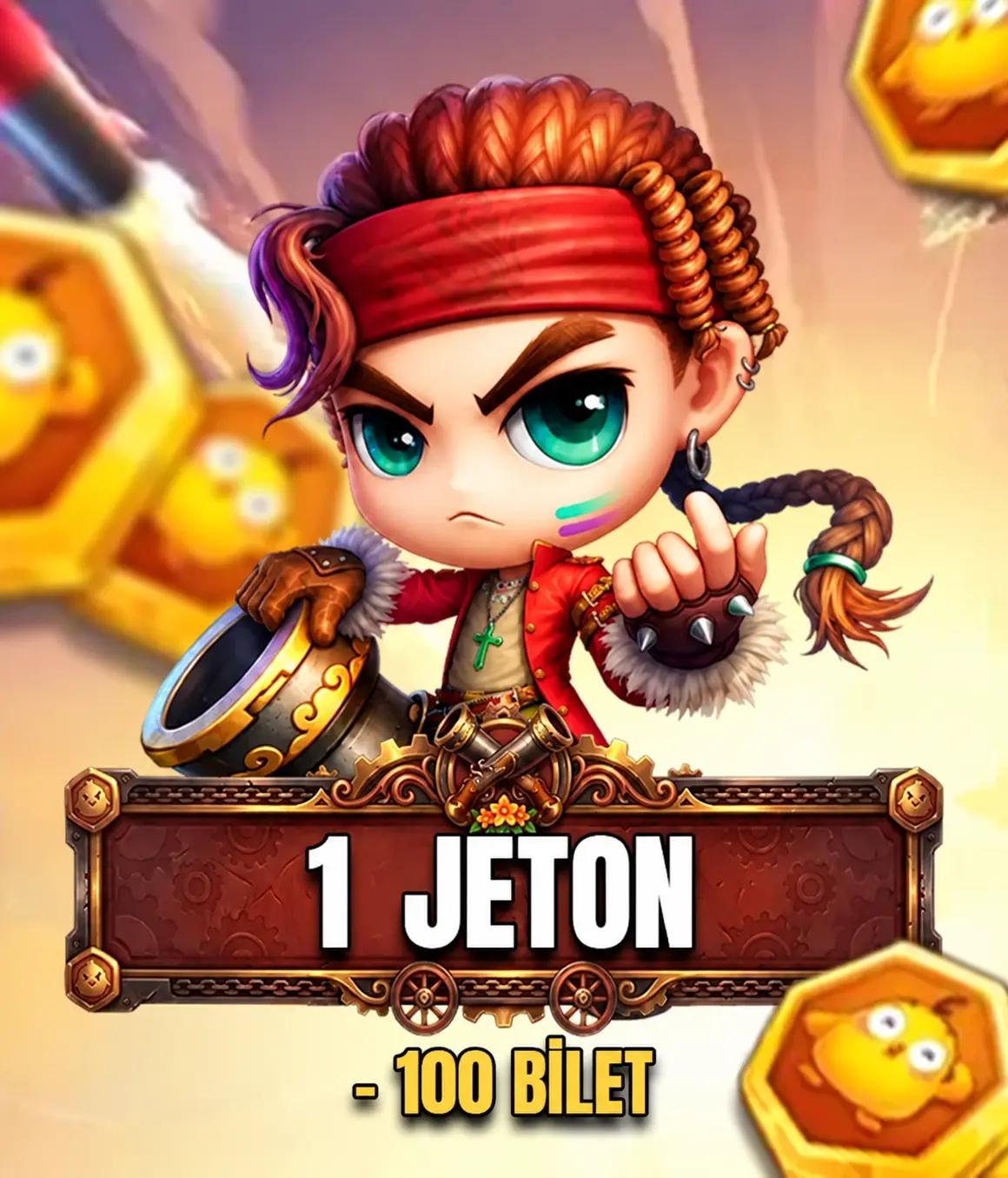 1 Civciv Jetonu + 100 Bilet