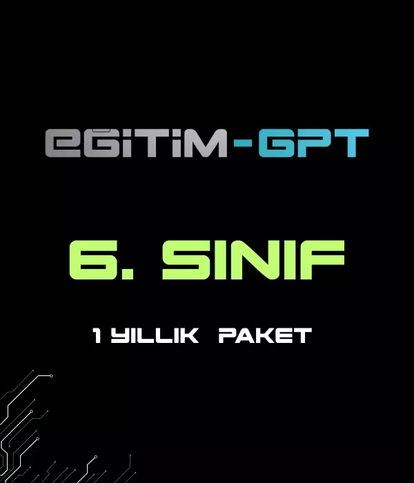 EğitimGPT 6.SINIF 12 AYLIK PAKET