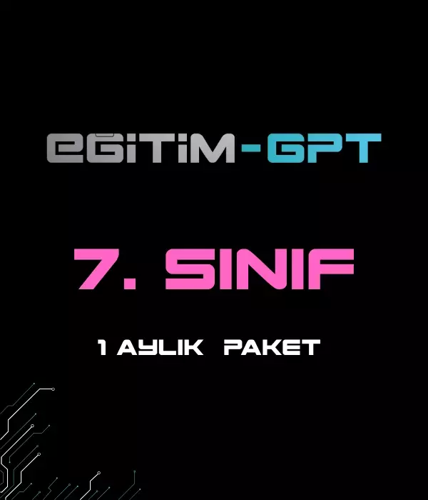 EğitimGPT 7.SINIF 1 AYLIK PAKET