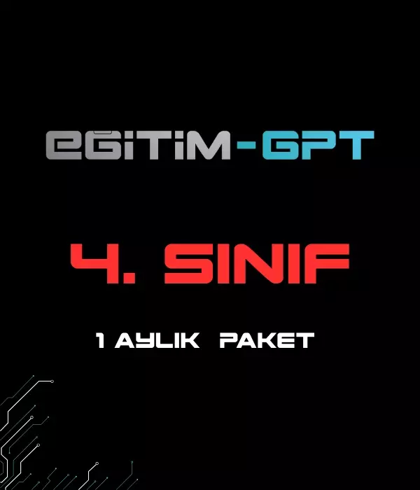 EğitimGPT 4.SINIF 1 AYLIK PAKET