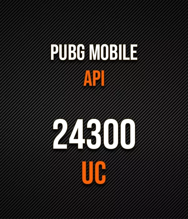 24300 UC Pubg Mobile API