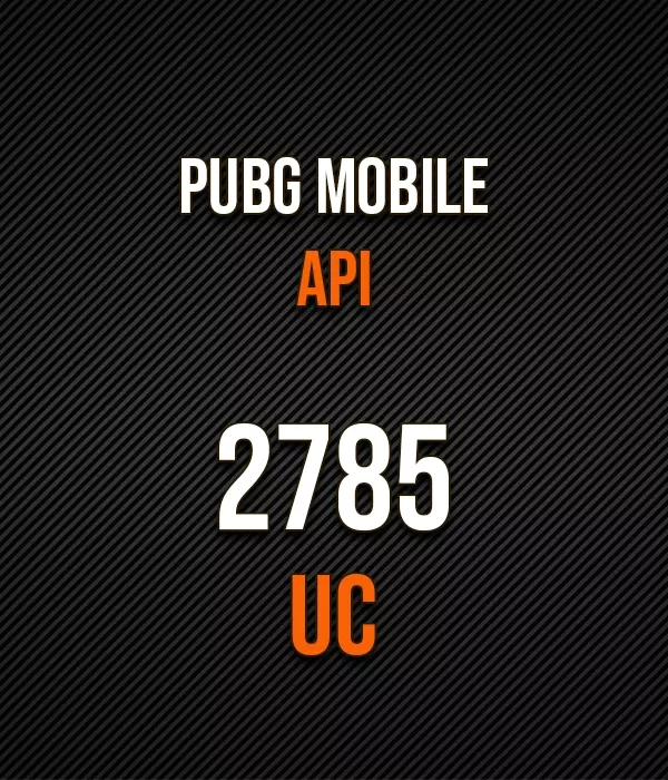 2785 UC Pubg Mobile API