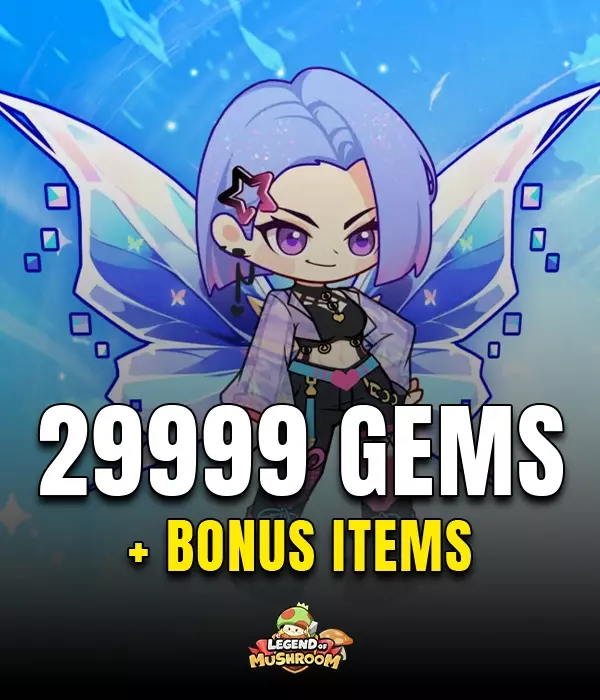 29999 Gems + Bonus Items