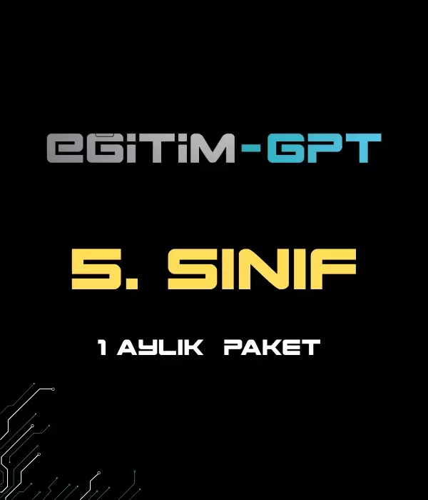 EğitimGPT 5.SINIF 1 AYLIK PAKET