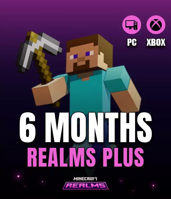 Minecraft Realms Plus 6 M - Bedrock XBOX & PC