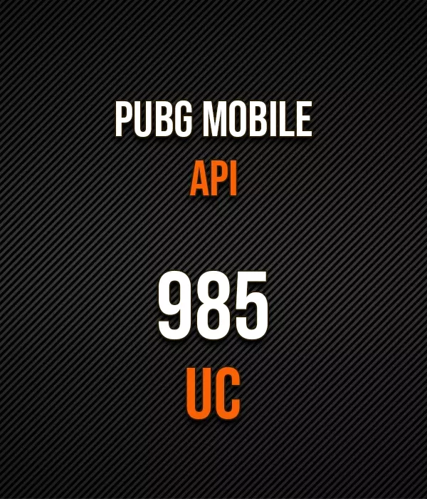 985 UC Pubg Mobile API