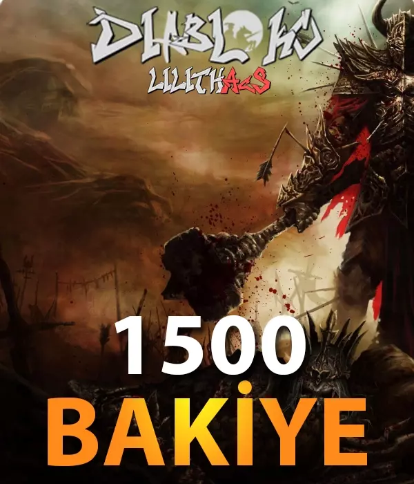 DiabloKO 1000 TL Bakiye + 500 TL Bonus Bakiye