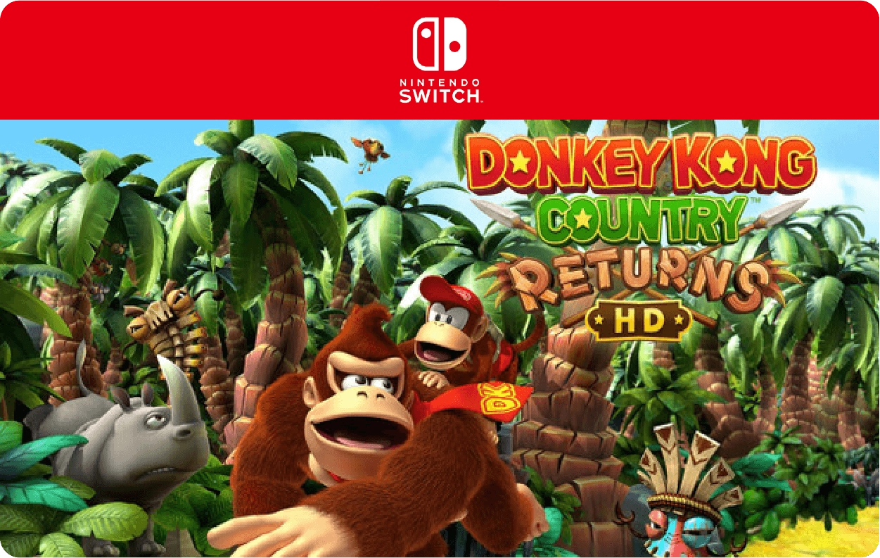 Donkey Kong Country Returns HD Dijital Kod - Switch 1 - ABD Bölgesi