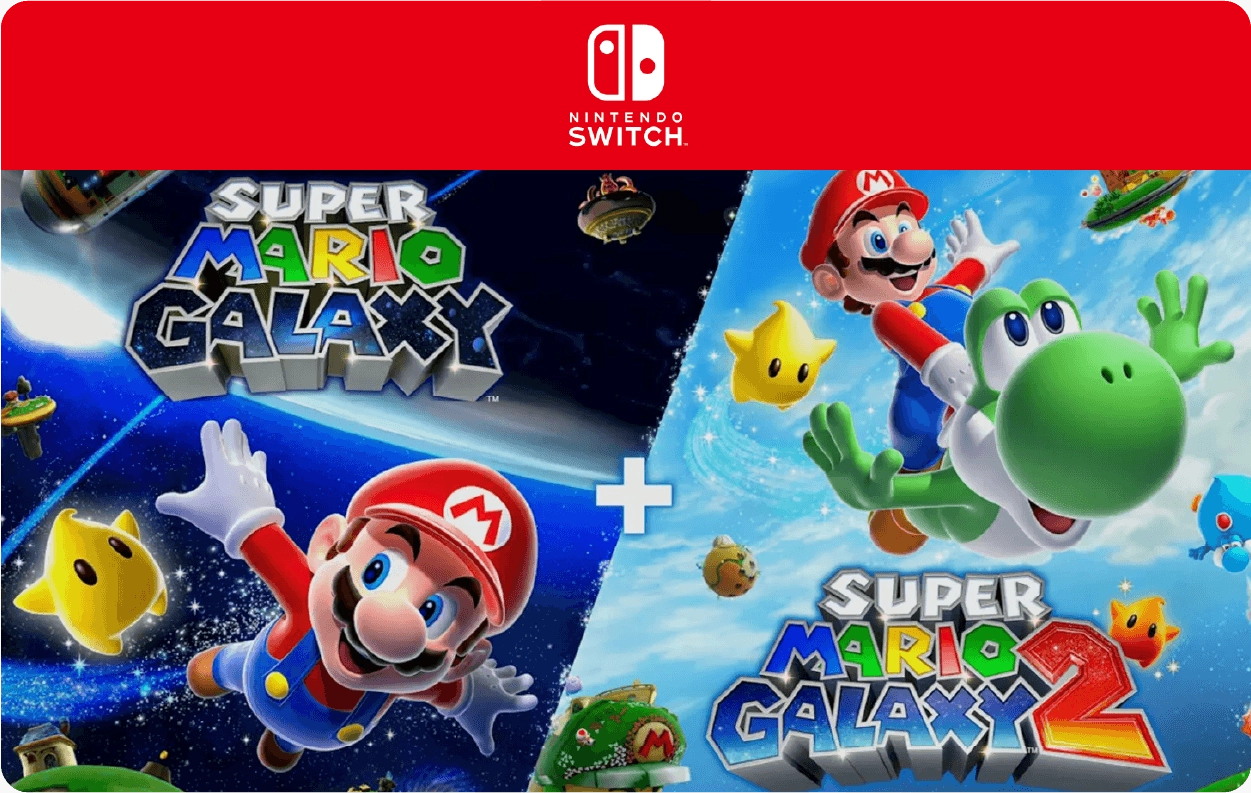 Super Mario Galaxy 1 + 2 Dijital Kod -Switch 1- ABD Bölgesi