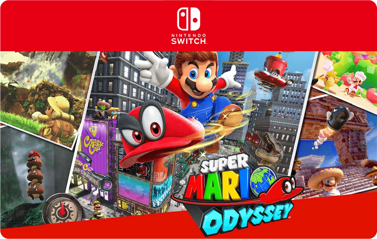 Super Mario Odyssey Dijital Kod -Switch 1- ABD Bölgesi