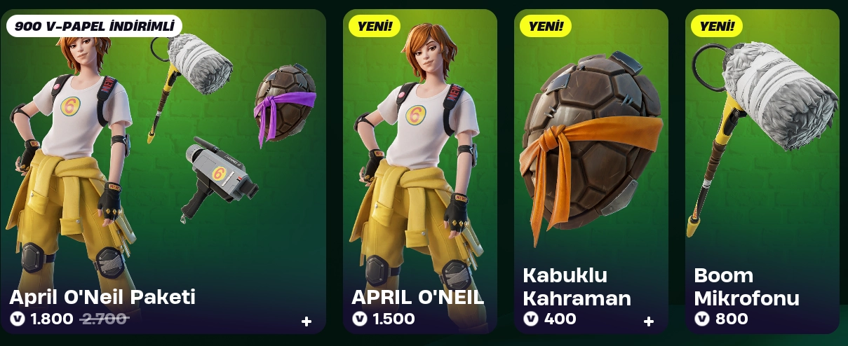 Ninja Kaplumbağalar, Fortnite'da! Ninja Kaplumbağalar, Fortnite'da!