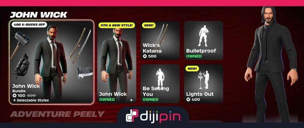 1.000 Günün Ardından John Wick, Tekrardan Fortnite'da!