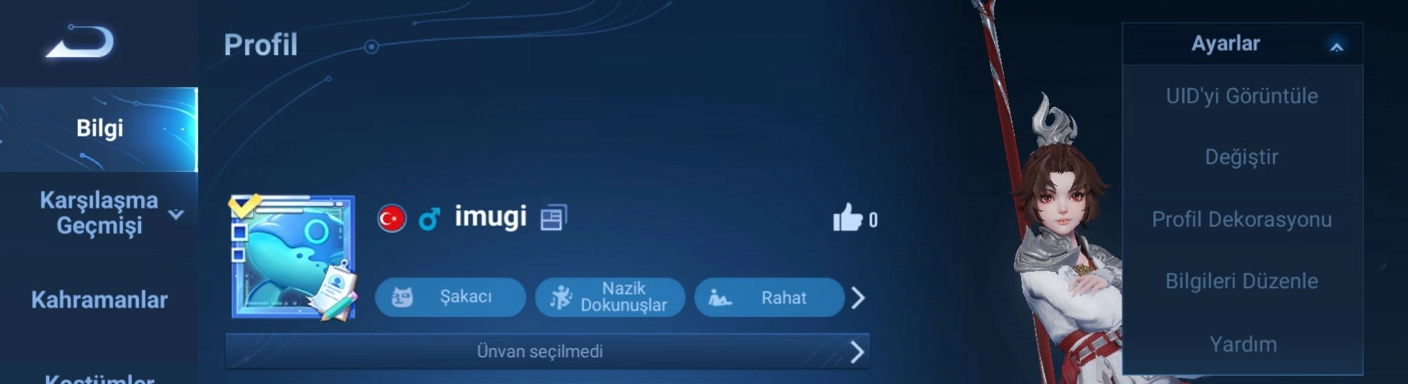 Honor of Kings UID Görüntüleme ve Jeton Yükleme Honor of Kings UID Görüntüleme ve Jeton Yükleme