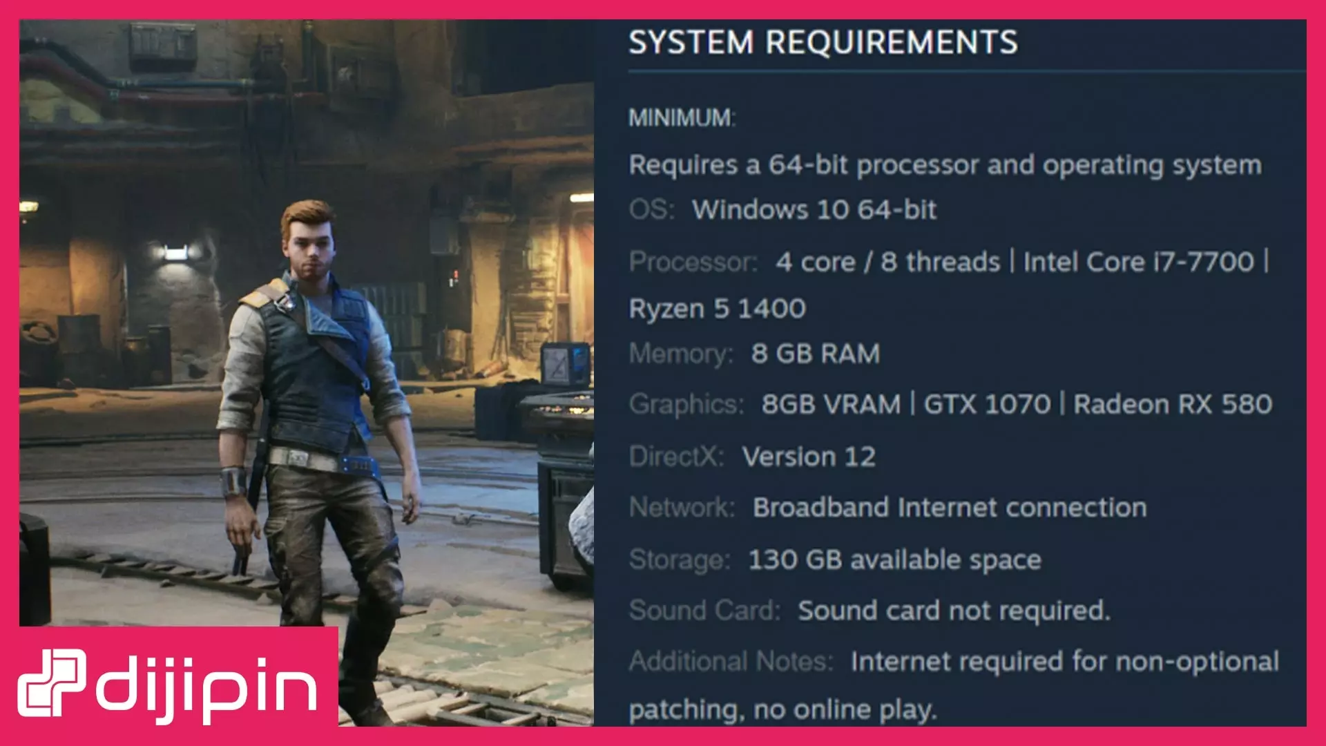 Jedi Survivor Sistem Gereksinimleri Açıklandı!