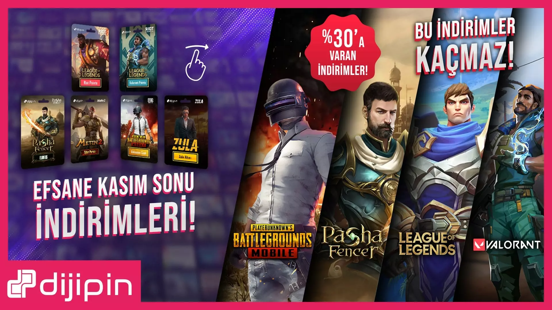 Dijipin Efsane Kasım Sonu İndirimleri Başladı!