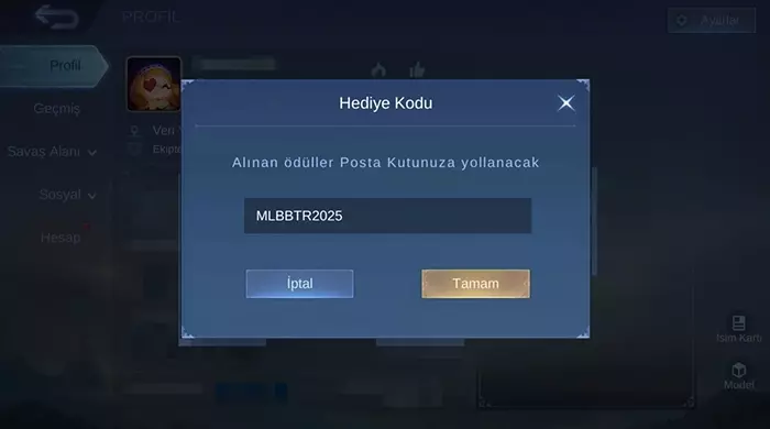MLBB Hediye Kodu Nasıl Etkinleştirilir? MLBB Hediye Kodu Nasıl Etkinleştirilir?