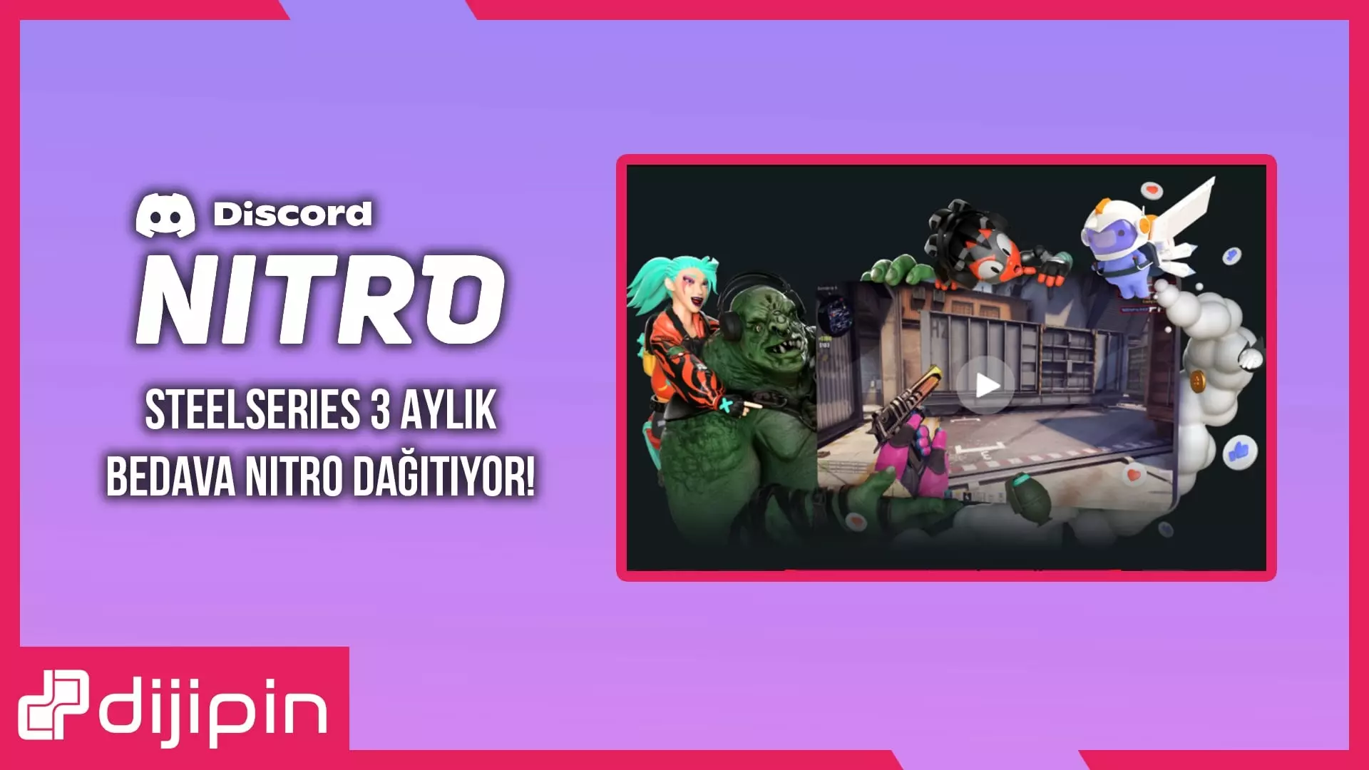 Steelseries 3 Aylık Bedava Nitro Dağıtıyor!