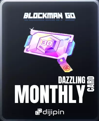 BlockMan Go Dazzling Monthly Card