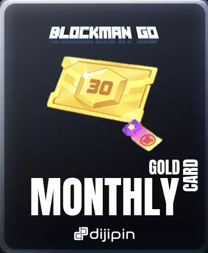BlockMan Go Gold Monthly Card