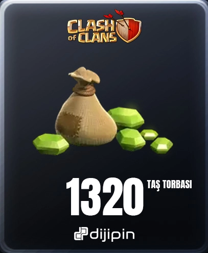 Clash of Clans Taş Torbası ( 1200 + 120 )