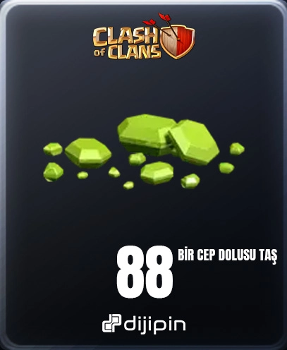 Clash of Clans Bir Cep Dolusu Taş ( 80 + 8)