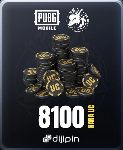 PubG Mobile Özel 8100  KARA UC  - TR