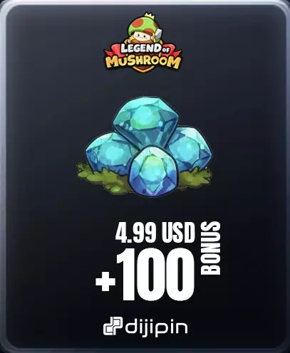 Legend of Mushroom 4.99 USD Gems + 100 Elmas