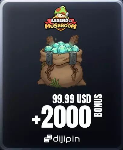 Legend of Mushroom 99.99 USD Gems + 2000 Elmas