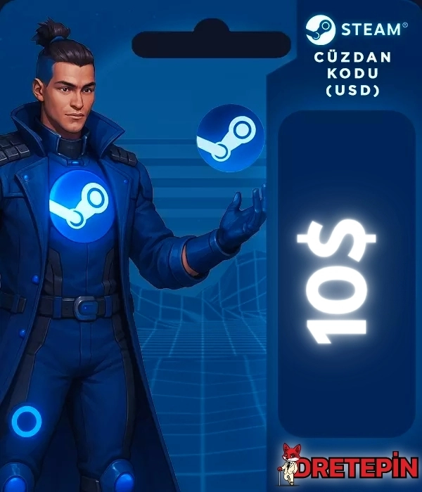 Steam Cüzdan Kodu 10 USD