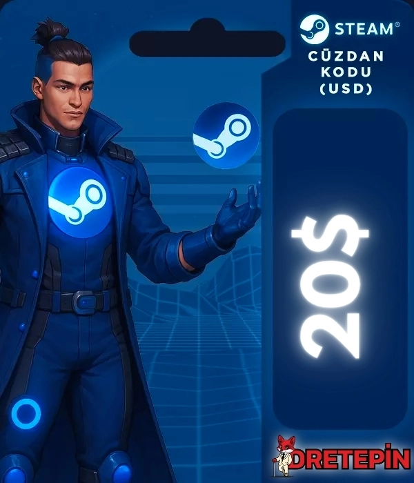 Steam Cüzdan Kodu 20 USD
