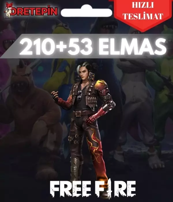Free Fire 210 + 53 Elmas