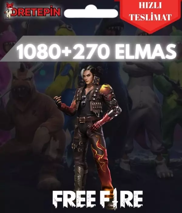Free Fire 1080 + 270 Elmas