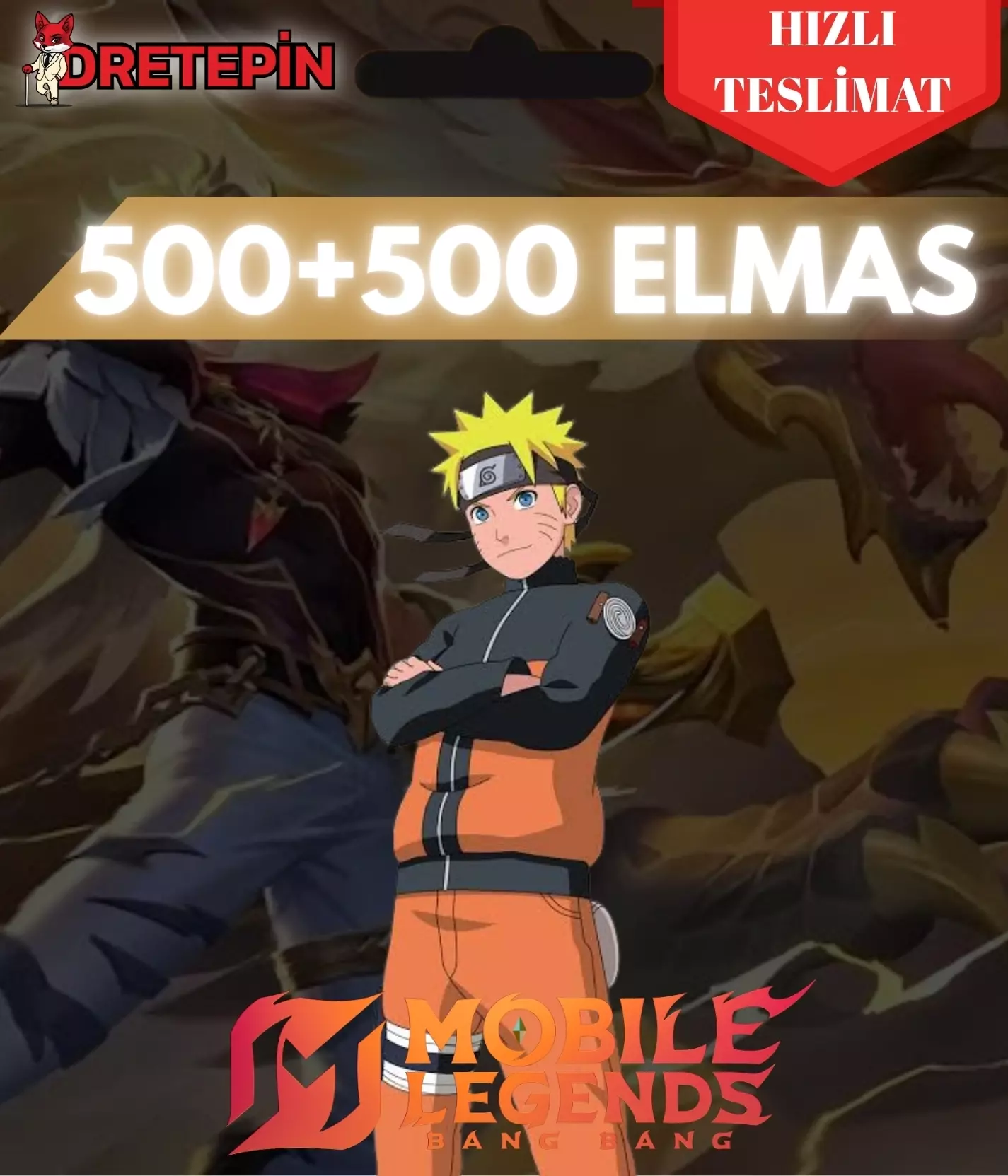 Mobile Legends 500+500 Elmas