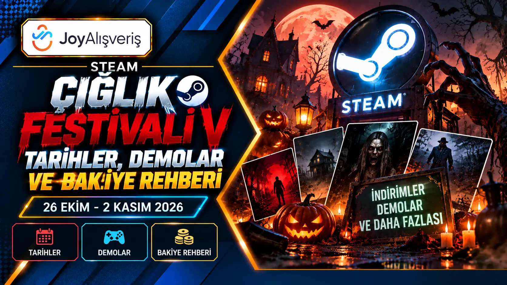 Steam Çığlık Festivali 2026: Tarih ve Cüzdan Rehberi