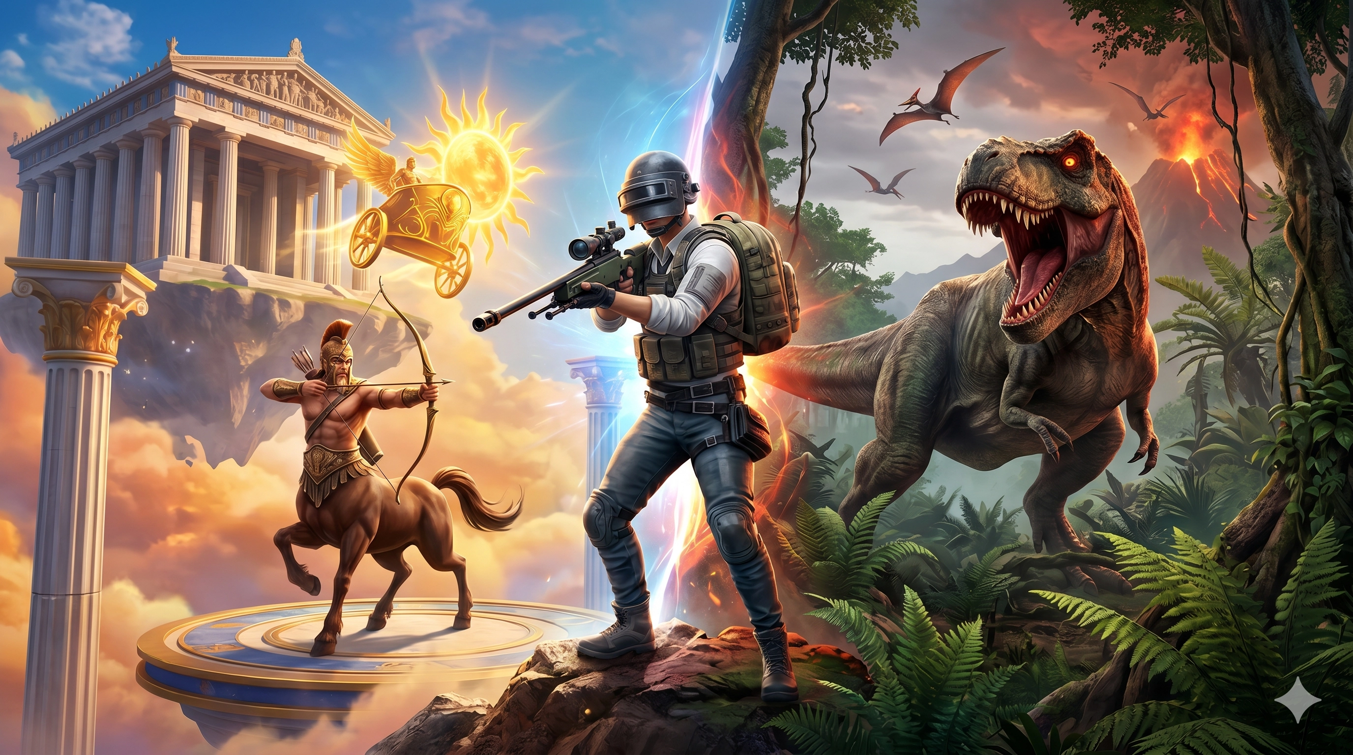 PUBG Mobile 4.4 Güncellemesi: Mitoloji, Dinozorlar ve WOW