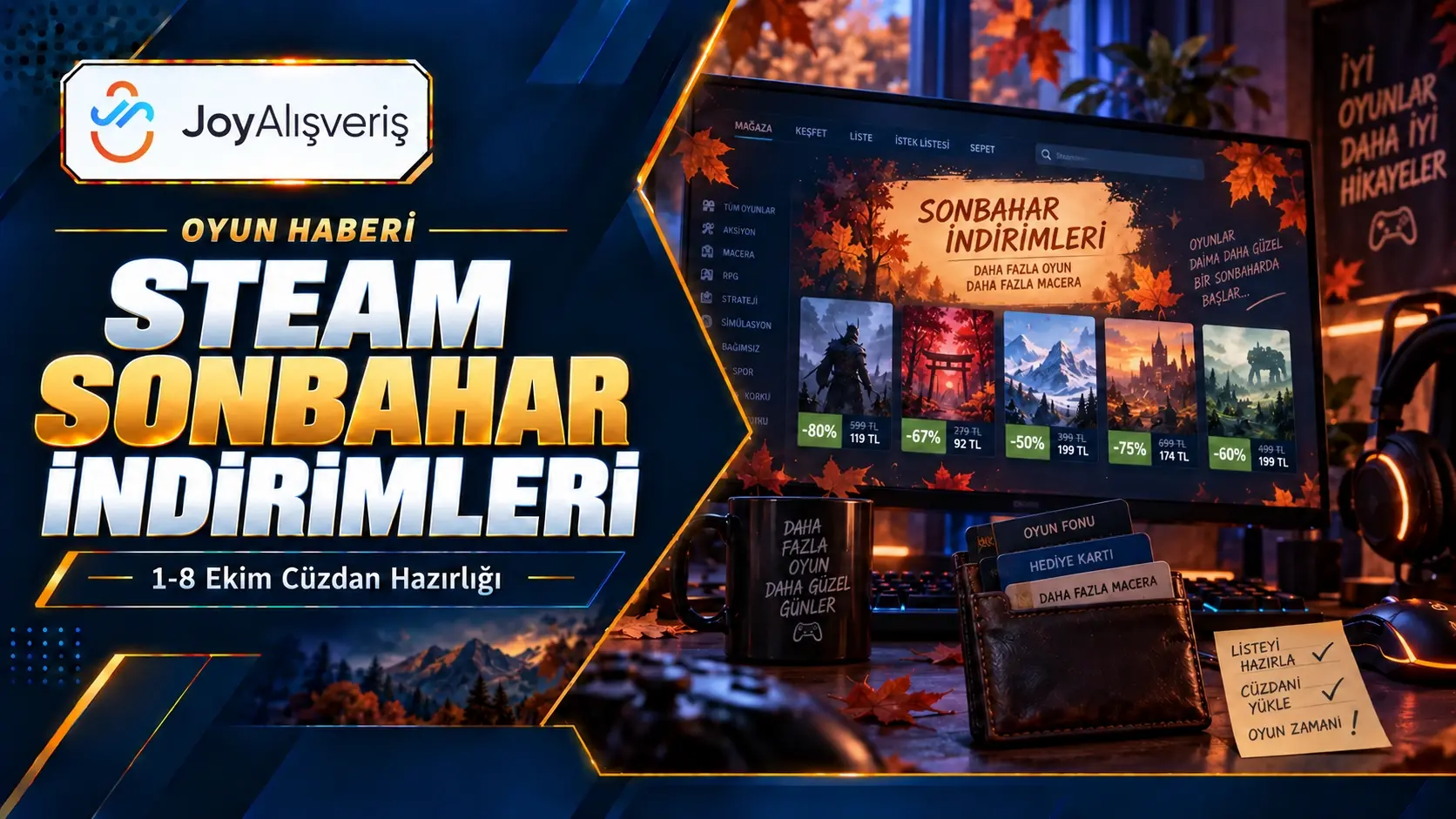 Steam Sonbahar İndirimleri 2026: Tarih ve Cüzdan Rehberi