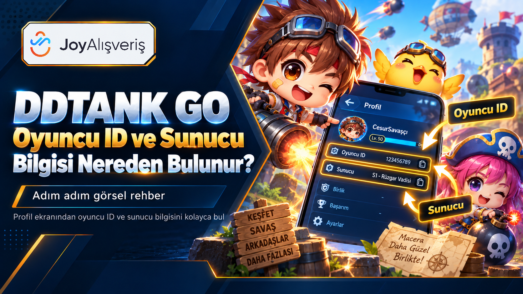 DDTank GO Oyuncu ID ve Sunucu Bulma Rehberi