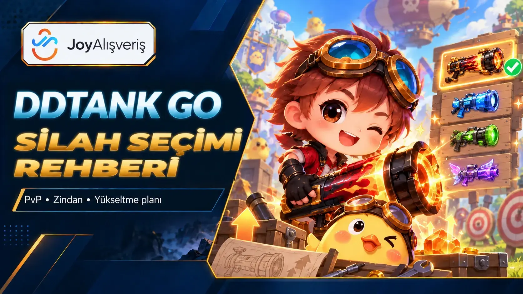 DDTANK GO Silah Seçimi: PvP ve Zindan Rehberi | Joy Alışveriş