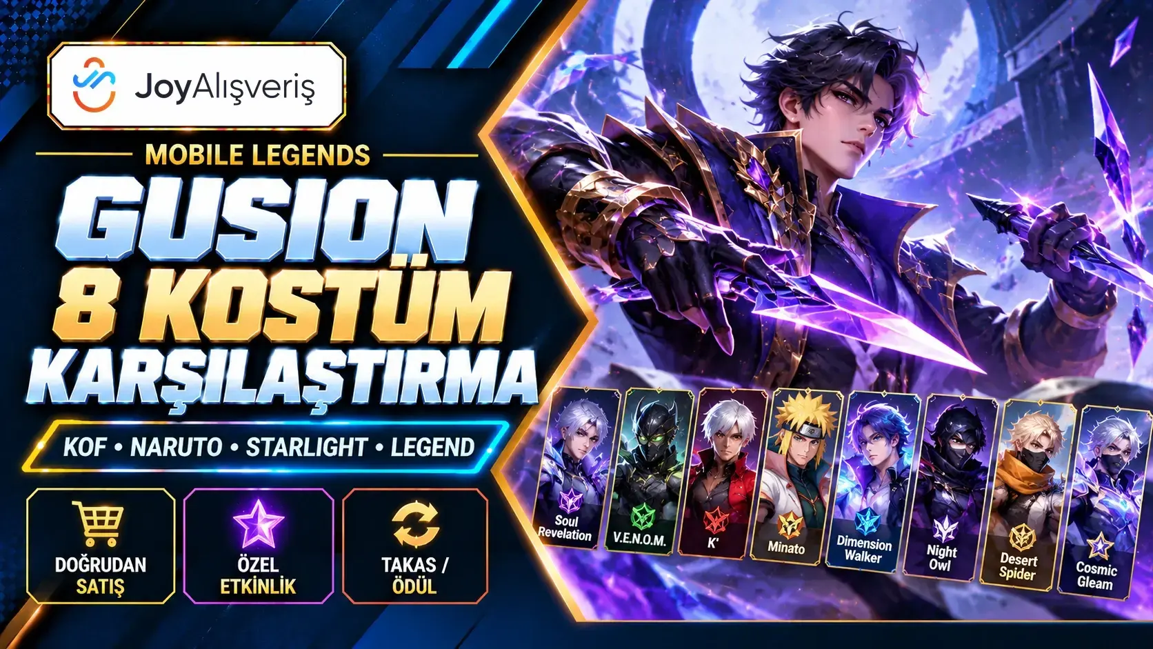 MLBB Gusion Kostümleri: Seçim ve Edinme Rehberi