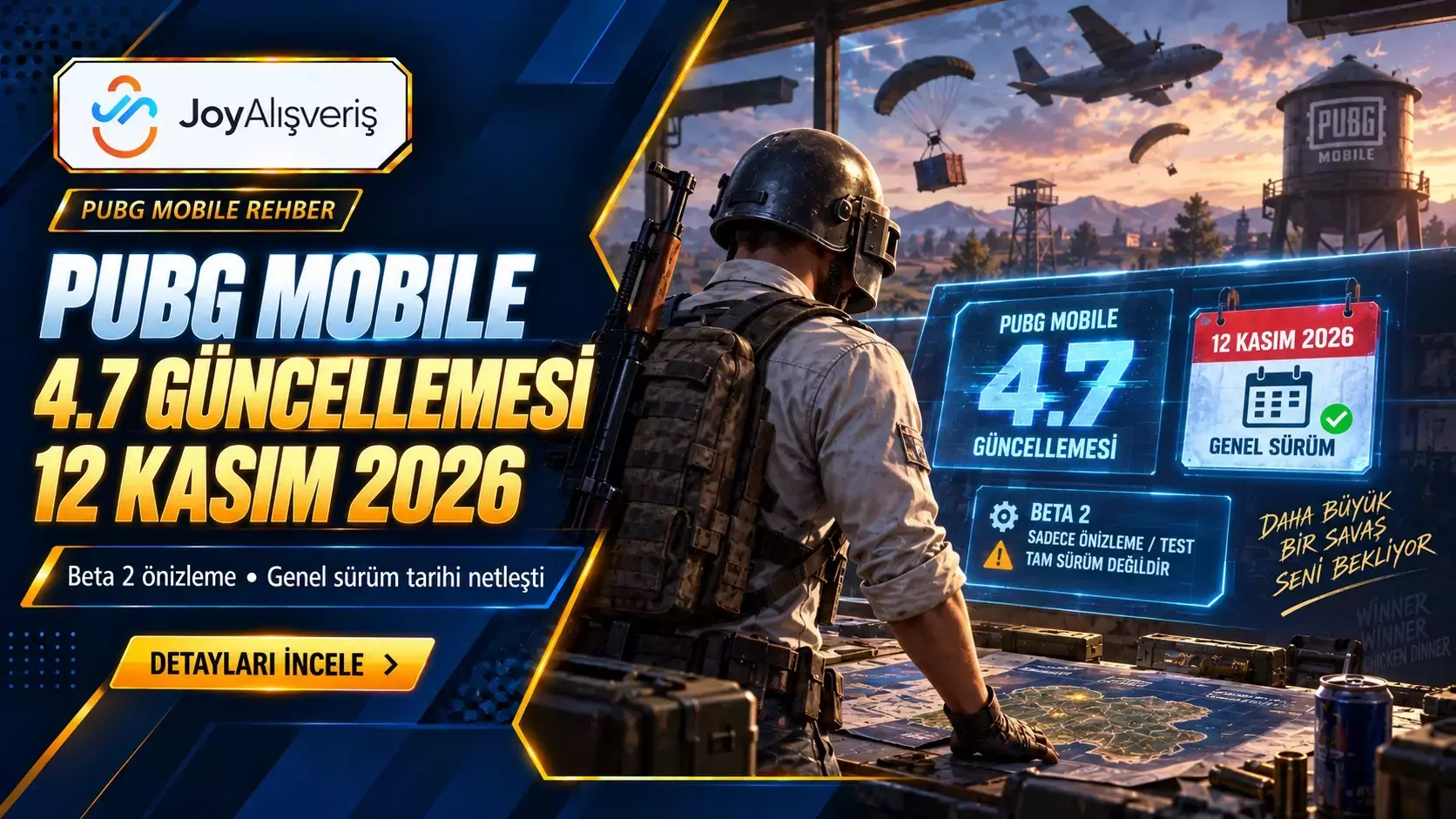 PUBG Mobile 4.7 Ne Zaman Çıkacak? 12 Kasım 2026