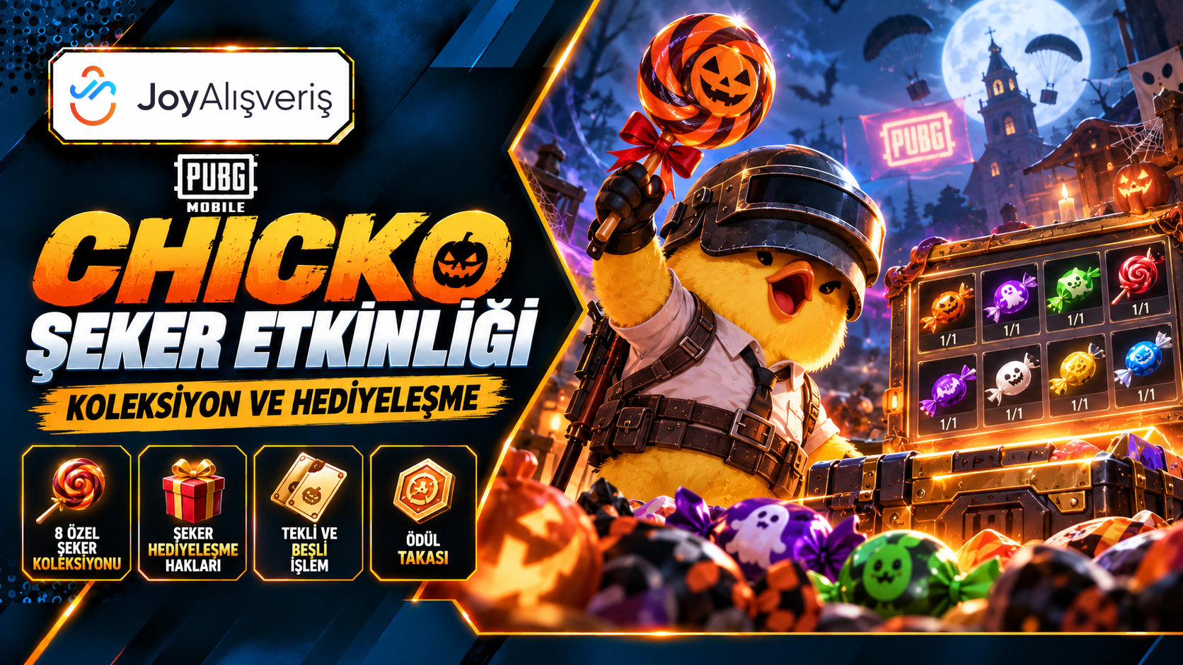 PUBG Mobile CHICKO Halloweek: Şeker ve Ödül Rehberi