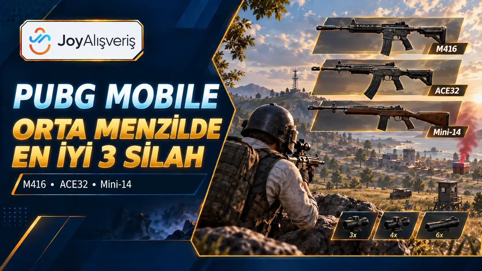 PUBG Mobile En İyi Orta Menzil Silahları