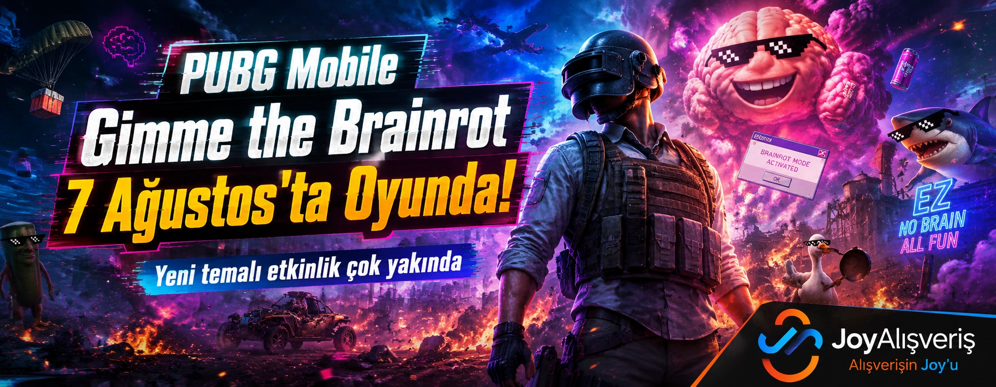 PUBG Mobile Gimme the Brainrot Etkinliği 7 Ağustos’ta Oyunda